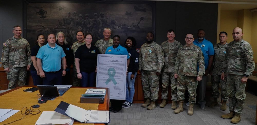 Veterans and community supporters gathered for Military Sexual Trauma awareness event